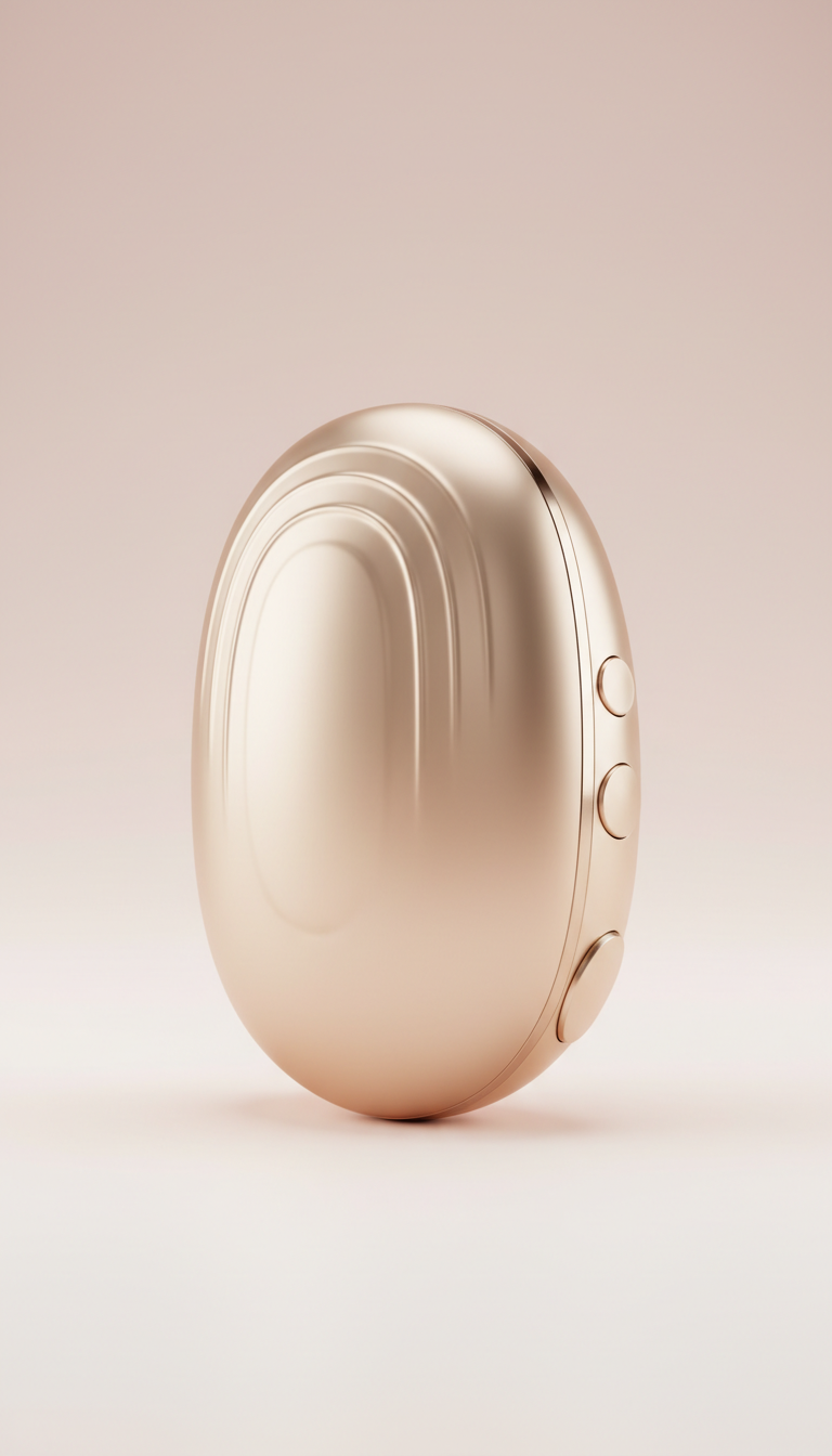 Massageador facial inteligente dourado suave